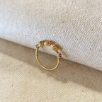 Mondsee 18k Gold Filled Delicate Pastel Colored Cubic Zirconia Ring | 18k Gold Filled Jewelry