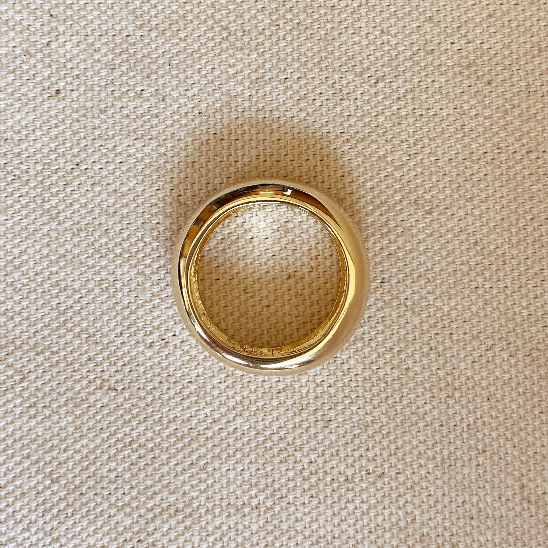 Mondsee 18k Gold Filled Chunky Rounded Band Ring | 18k Gold Filled Jewelry