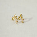 18k Gold Filled Small Synthetic Pearls Earrings