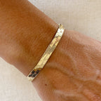Mondsee 18k Gold Filled 6mm Herringbone Bracelet | 18k Gold Filled Jewelry