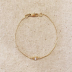Mondsee 18k Gold Filled Dainty Eye Bracelet | 18k Gold Filled Jewelry