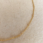 Mondsee 18k Gold Filled Satellite Chain Anklet | 18k Gold Filled Jewelry