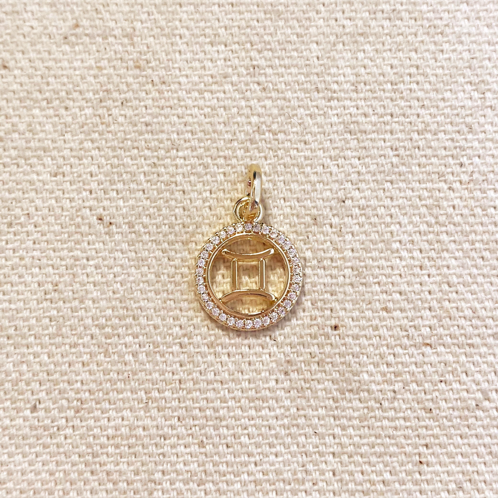 Mondsee 18k Gold Filled Mini Gemini Zodiac Pendant | 18k Gold Filled Jewelry