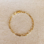 Mondsee 18k Gold Filled Short Link Paperclip Bracelet | 18k Gold Filled Jewelry