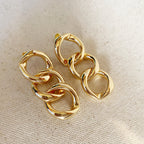 Mondsee 18k Gold Filled Chain Drop Earrings | 18k Gold Filled Jewelry