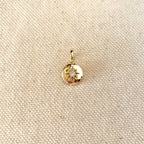 Mondsee 18k Gold Filled Mini Starburst Plate Pendant | 18k Gold Filled Jewelry