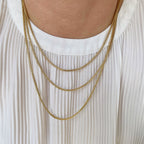 Mondsee 18K Gold Filled Rounded Snake Chain | 18k Gold Filled Jewelry