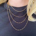 Mondsee 18k Gold Filled 1.7mm Singapore Chain | 18k Gold Filled Jewelry