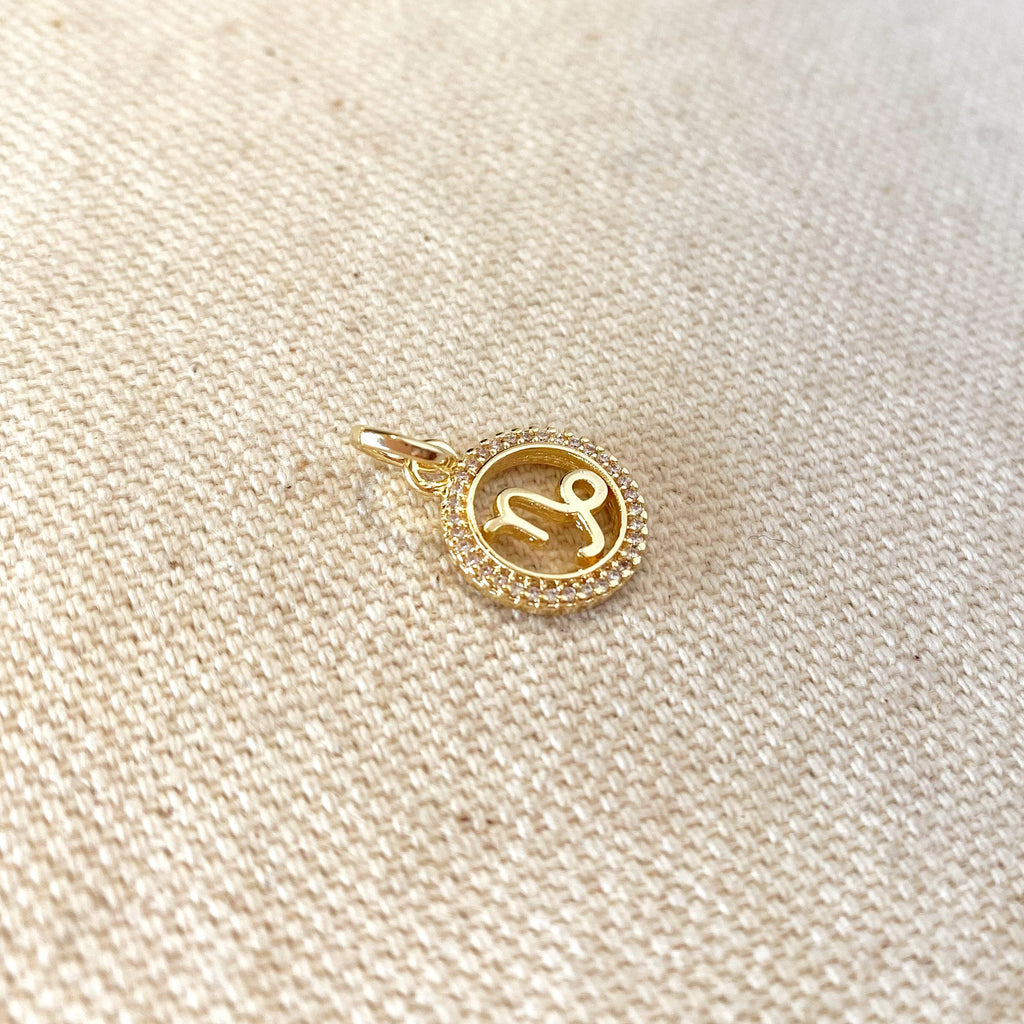 Mondsee 18k Gold Filled Mini Capricorn Zodiac Pendant | 18k Gold Filled Jewelry