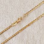 Mondsee 18k Gold Filled 2mm Flat Mariner Chain | 18k Gold Filled Jewelry