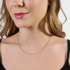 Mondsee 18k Gold Filled 1.2 mm Round Snake Chain Necklace | 18k Gold Filled Jewelry