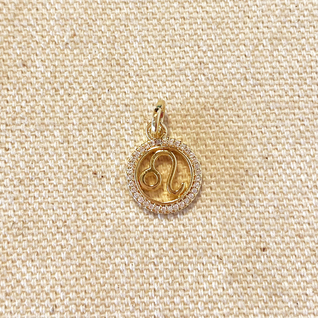 Mondsee 18k Gold Filled Mini Leo Zodiac Pendant | 18k Gold Filled Jewelry