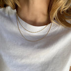 Mondsee 18k Gold Filled Thin Figaro Chain | 18k Gold Filled Jewelry
