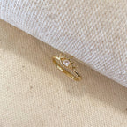 Mondsee 18k Gold Filled Dainty Eye Ring | 18k Gold Filled Jewelry