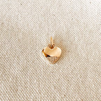 Mondsee 18k Gold Filled Heart Pendant With Cubic Zirconia Stones | 18k Gold Filled Jewelry