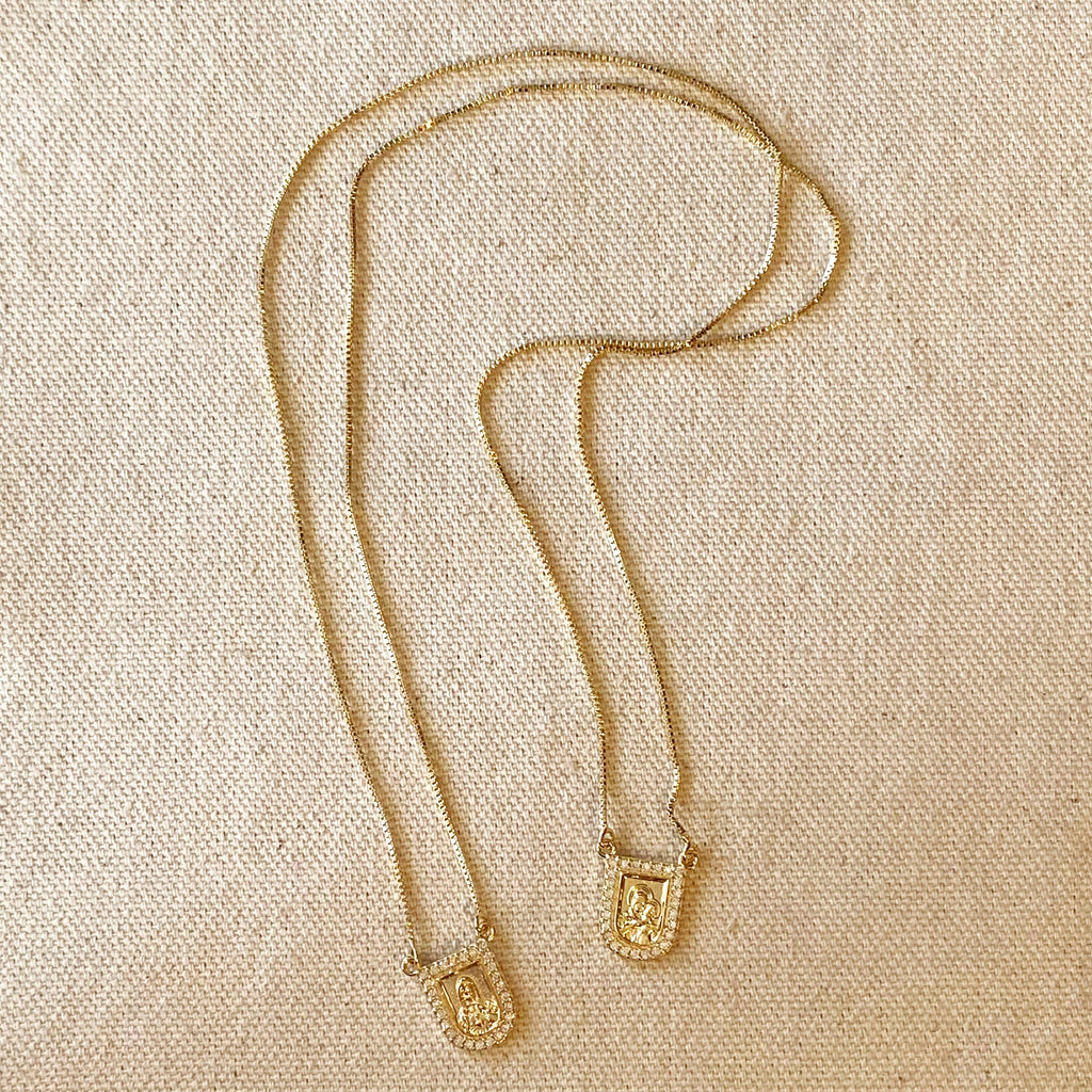 Mondsee 18k Gold Filled Scapular Necklace | 18k Gold Filled Jewelry