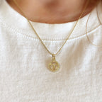 Mondsee 18k Gold Filled Mini Aries Zodiac Pendant | 18k Gold Filled Jewelry