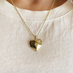 Mondsee 18k Gold Filled Faceted Heart Pendant | 18k Gold Filled Jewelry