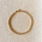 Mondsee 18k Gold Filled 3.5mm Beaded Bracelet | 18k Gold Filled Jewelry