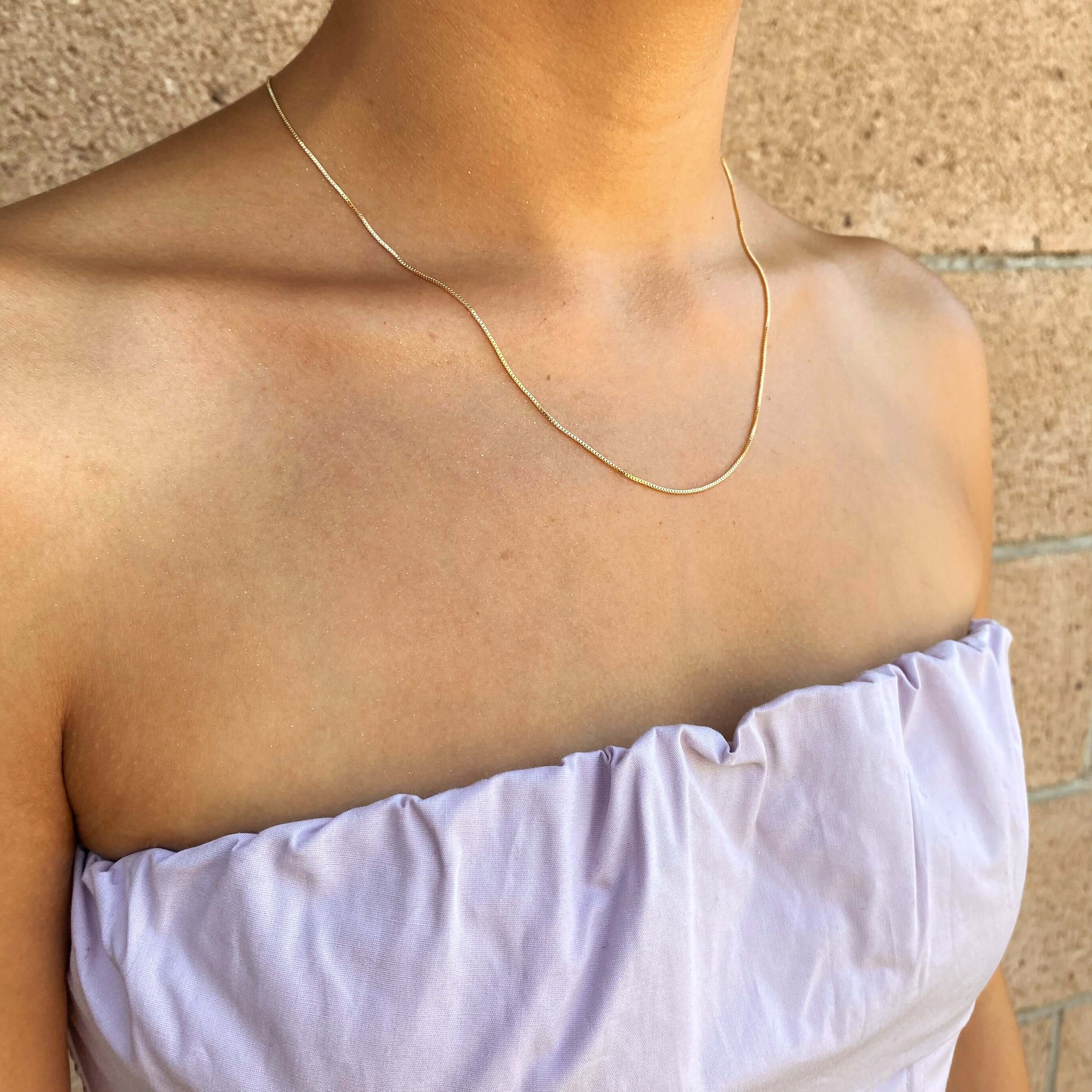 Mondsee 18k Gold Filled Adjustable Sizing Necklace | 18k Gold Filled Jewelry