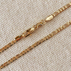 Mondsee 18k Gold Filled 2.5mm Flat Figaro Chain Anklet | 18k Gold Filled Jewelry