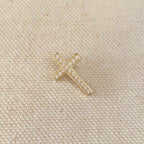 Mondsee 18k Gold Filled Cross Pendant With Micro Cubic Zircon Stones | 18k Gold Filled Jewelry