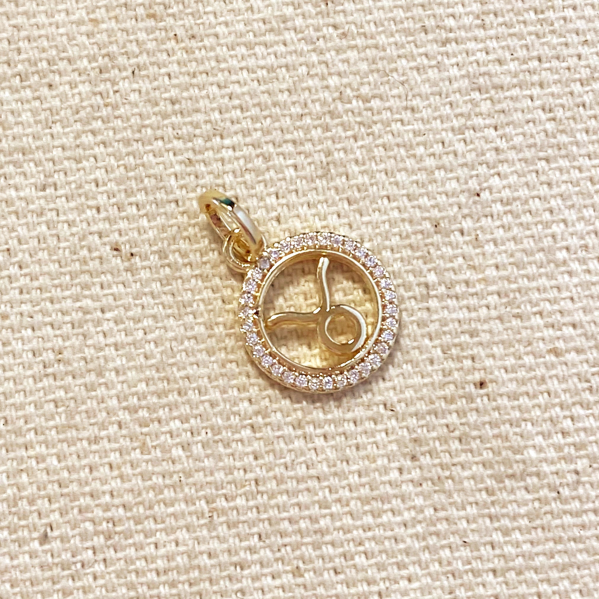 Mondsee 18k Gold Filled Mini Taurus Zodiac Pendant | 18k Gold Filled Jewelry