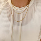 Mondsee 18k Gold Filled 3mm Mini Puffy Links Chain | 18k Gold Filled Jewelry