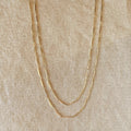 Mondsee 18k Gold Filled 1mm Diamond Cut Straw Chain | 18k Gold Filled Jewelry