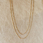 Mondsee 18k Gold Filled 1mm Diamond Cut Straw Chain | 18k Gold Filled Jewelry