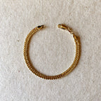 Mondsee 18k Gold Filled 4.0mm Curb Chain Bracelet | 18k Gold Filled Jewelry