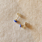 18k Gold Filled Enamel 4mm Evil Eye