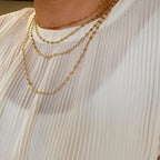 Mondsee 18k Gold Filled 3mm Mini Puffy Links Chain | 18k Gold Filled Jewelry