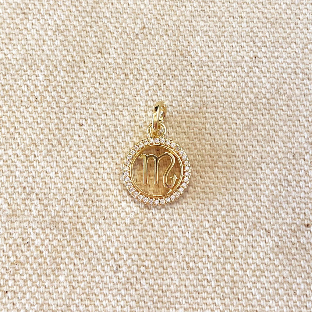 Mondsee 18k Gold Filled Mini Scorpio Zodiac Pendant | 18k Gold Filled Jewelry