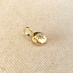 Mondsee 18k Gold Filled Mini Starburst Plate Pendant | 18k Gold Filled Jewelry