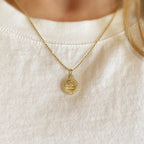 Mondsee 18k Gold Filled Mini Libra Zodiac Pendant | 18k Gold Filled Jewelry