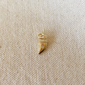 Mondsee 18k Gold Filled Mini Tusk Pendant With Cubic Zirconia Stone | 18k Gold Filled Jewelry