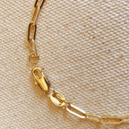 Mondsee 18k Gold Filled Short Link Paperclip Bracelet | 18k Gold Filled Jewelry