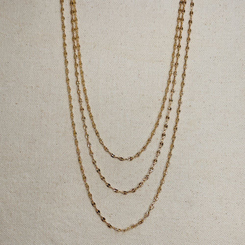 Mondsee 18k Gold Filled 3mm Mini Puffy Links Chain | 18k Gold Filled Jewelry