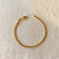 Mondsee 18k Gold Filled Double Curb Chain Bracelet Cuban | 18k Gold Filled Jewelry