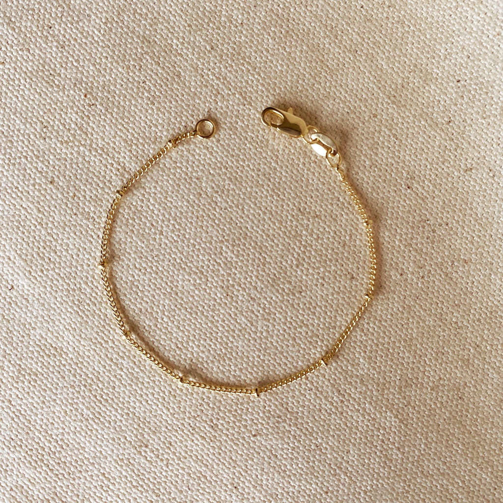 Mondsee 18k Gold Filled Satellite Bracelet | 18k Gold Filled Jewelry