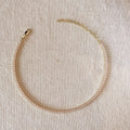 Mondsee 18k Gold Filled 3mm Cubic Zirconia Nude Pink Necklace | 18k Gold Filled Jewelry