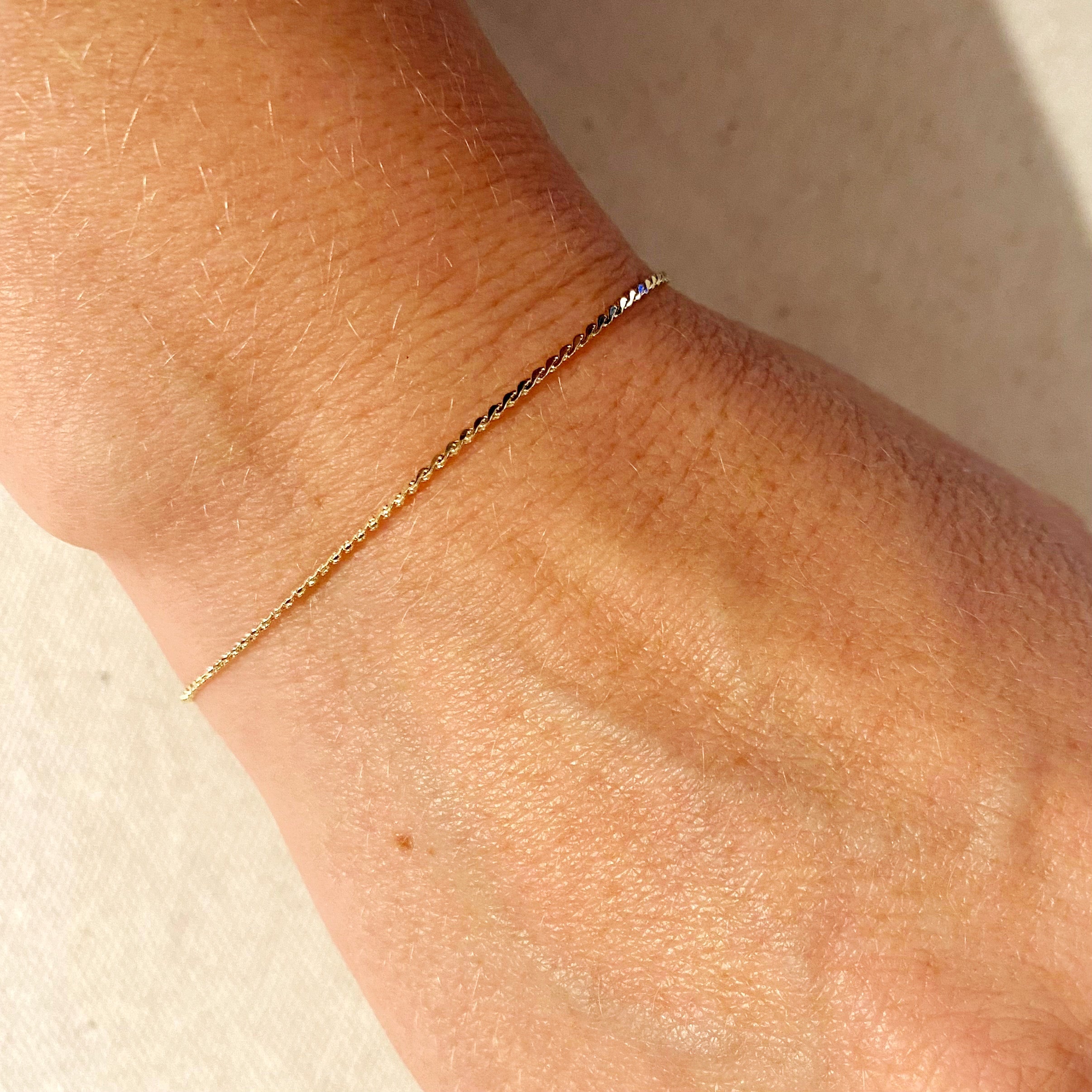 Mondsee 18k Gold Filled Thin Delicate Bracelet | 18k Gold Filled Jewelry