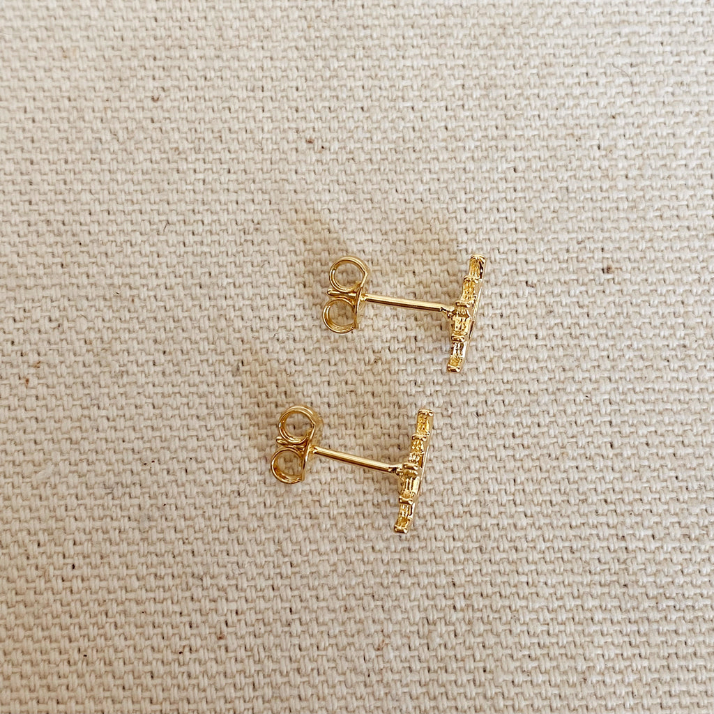 Mondsee 18k Gold Filled Eye Stud Earring | 18k Gold Filled Jewelry