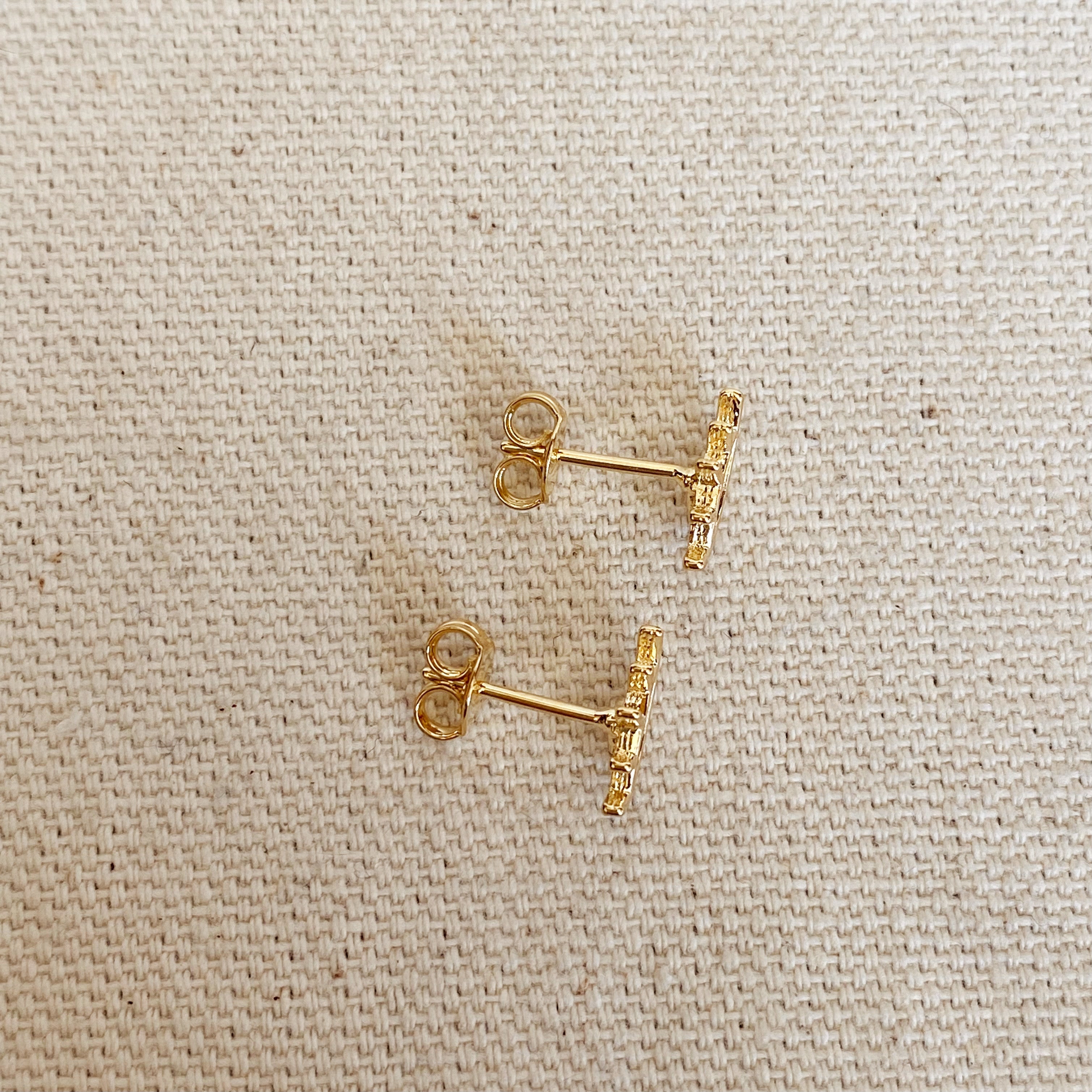 Mondsee 18k Gold Filled Eye Stud Earring | 18k Gold Filled Jewelry