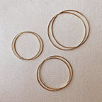 Mondsee 18k Gold Filled Endless Hoop Earrings | 18k Gold Filled Jewelry