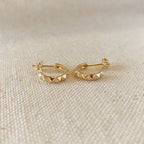 Mondsee 18k Gold Filled 13mm Spiked C-Hoop | 18k Gold Filled Jewelry