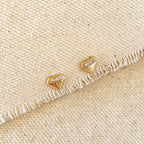 Mondsee 18k Gold Filled Diamond Shape Cubic Zirconia Stud Earrings | 18k Gold Filled Jewelry