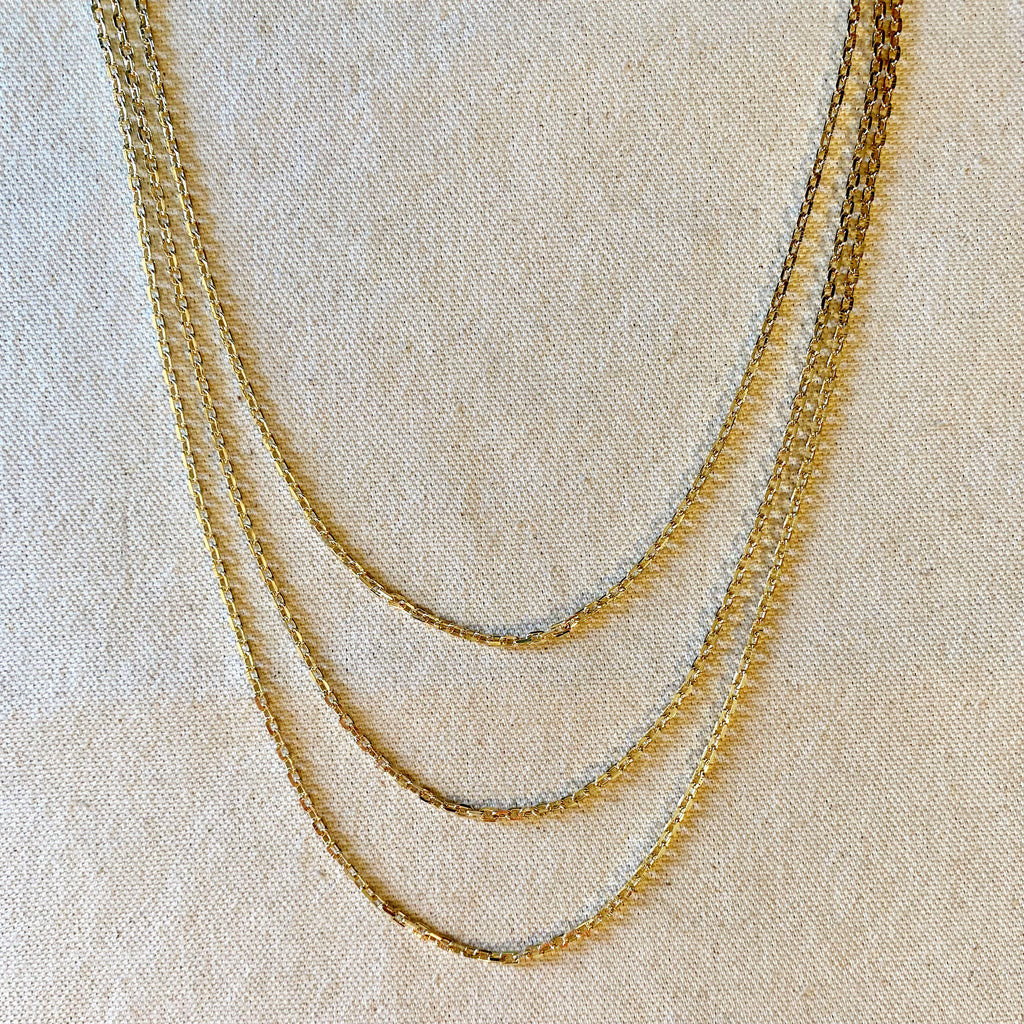 Mondsee 18k Gold Filled DC Curb Link Chain | 18k Gold Filled Jewelry