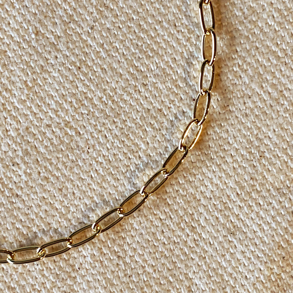 Mondsee 18k Gold Filled 2.5mm Cable Link Bracelet | 18k Gold Filled Jewelry